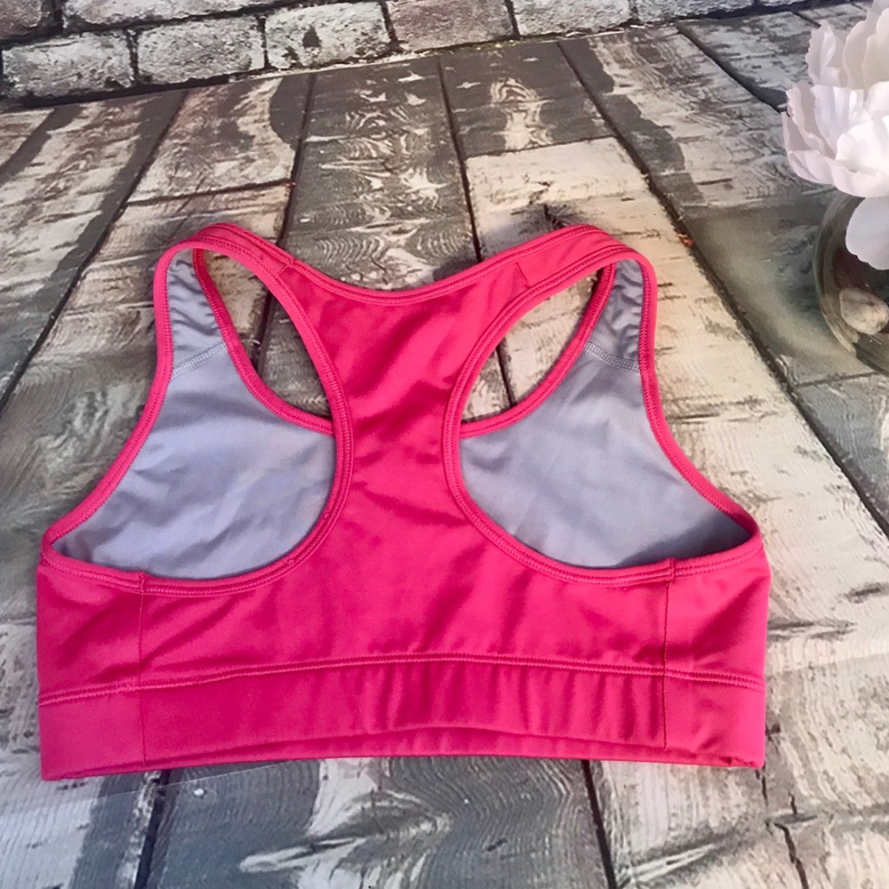 Pink Nike Dri Fit Sports Athletic Racerback Bra - Picture 2 of 6
